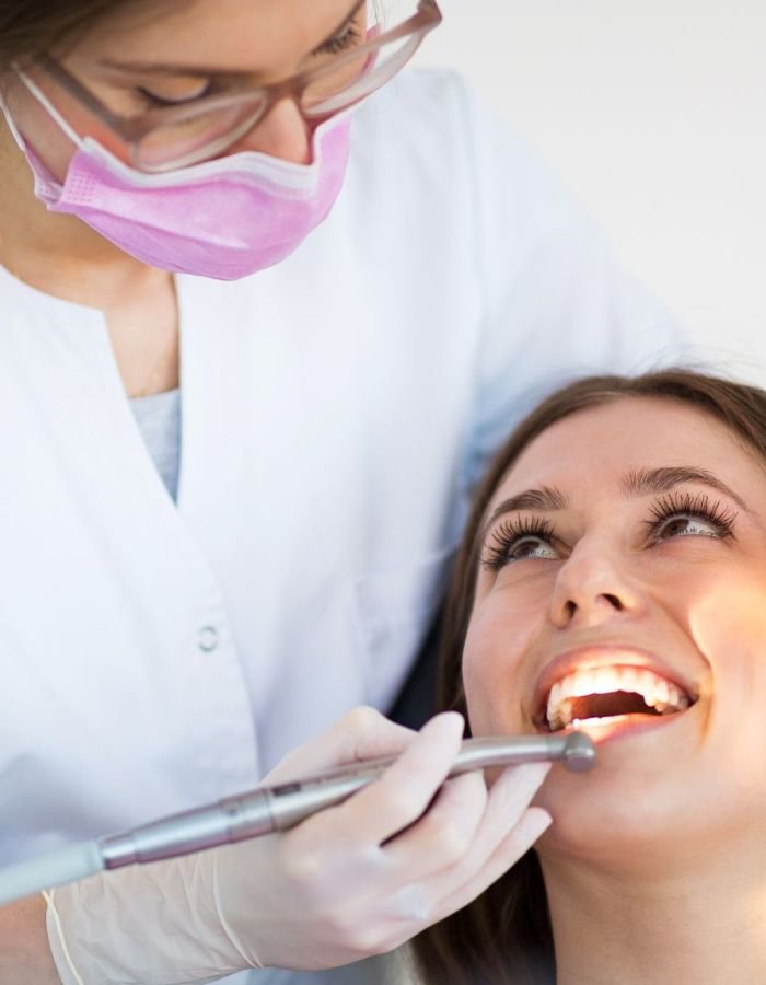 unique dentist treating patient